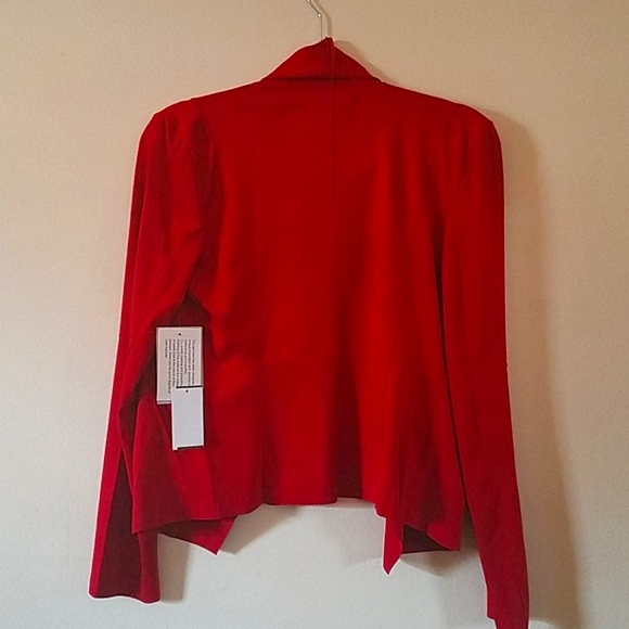 Bagatelle Women's Draped Faux Suede Jacket - Picture 4 of 4